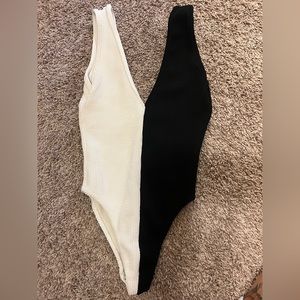 Black/ White One-Piece Swimsuit